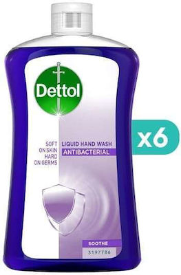 Dettol Lavender Soft On Skin Hard On Dirt Refill Cream Soap 6x750ml