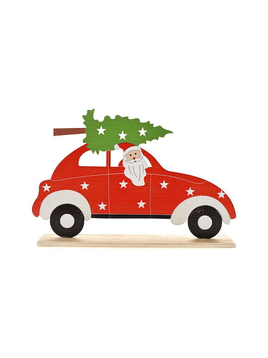 Iliadis Christmas Wooden Figure Sign Red Height 18cm with Gifts