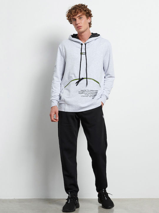 Sweatshirt with Hood Gray