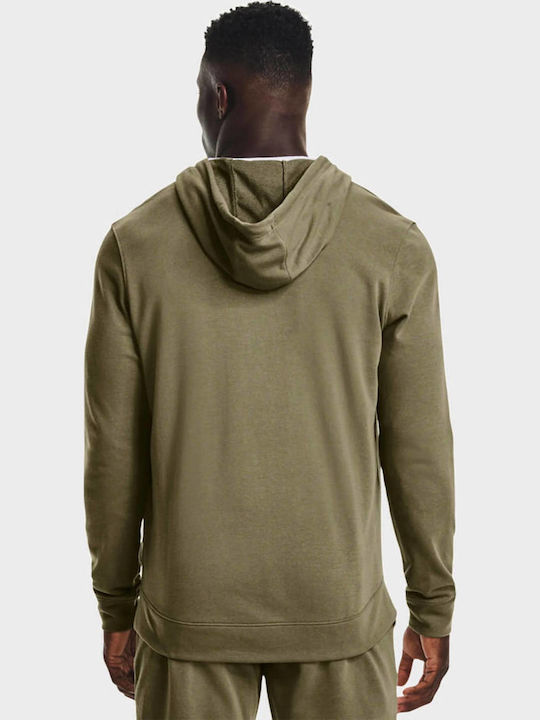 Rival Terry Cardigan With Hood Khaki