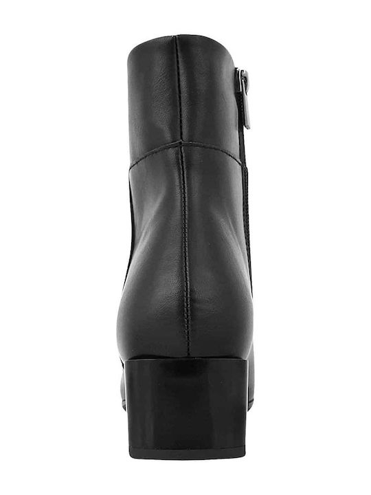 Women's Ankle Boots with Medium Heel Black