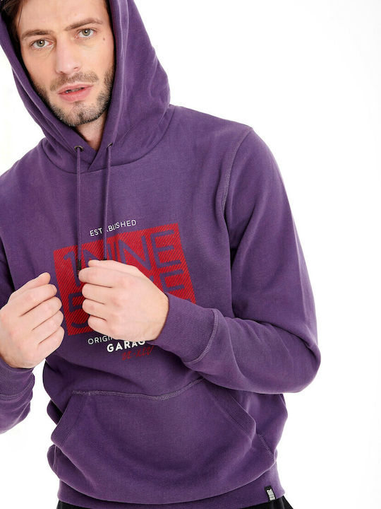 GAM004-20606 Sweatshirt mit Kapuze Violet