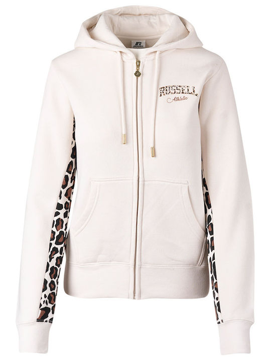 Damen Sweatshirtjacke Beige