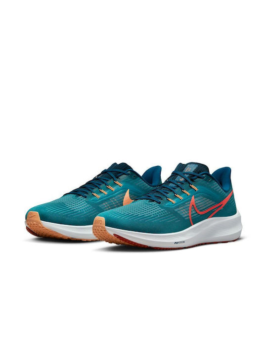Nike Air Zoom Pegasus 39 Ανδρικά Αθλητικά Παπούτσια Running Bright Spruce / Valerian Blue / Cerulean / Light Crimson