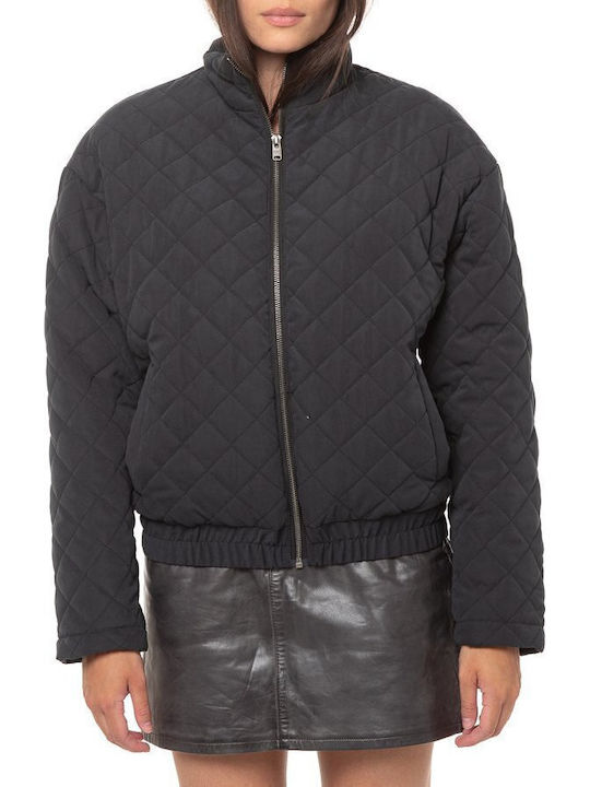 Path to Paradise Κοντό Γυναικείο Bomber Jacket Μαύρο
