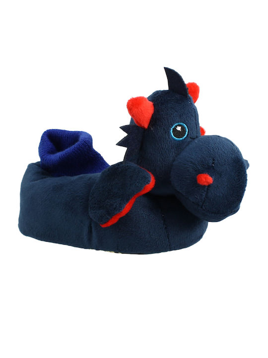 Mad House Kids Slipper Closed-Toe Blue Bino