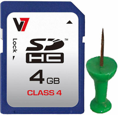 V7 VASDH4GCL4R-2E SDHC 4GB Klasse 4 mit Adapter