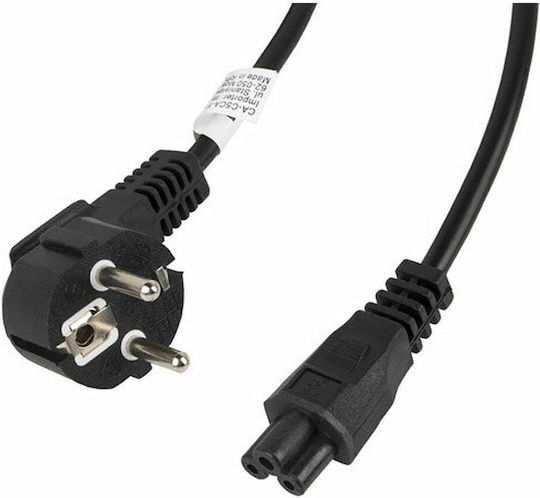 Lanberg Schuko - IEC C5 Кабел 3м Черен (CA-C5CA-11CC-003-BK)