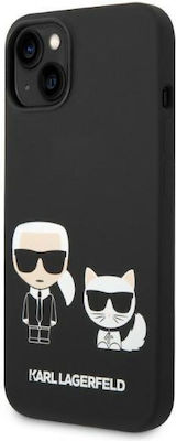 Karl Lagerfeld Karl & Choupette Magsafe Coperta din spate Plastic Negru (iPhone 14 Plus) KLHMP14MSSKCK