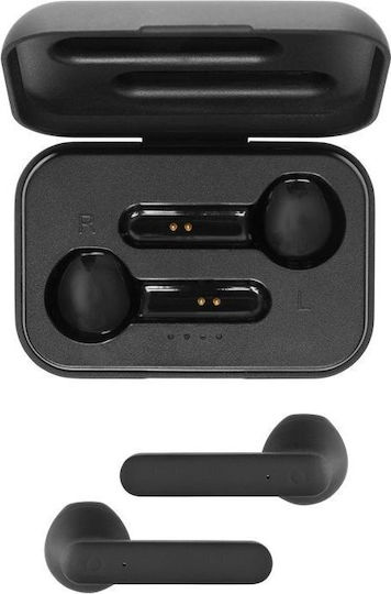 Streetz True Wireless Semi-in-ear Earbuds With Charging Case Bluetooth Handsfree Ακουστικά με Θήκη Φόρτισης Μαύρα
