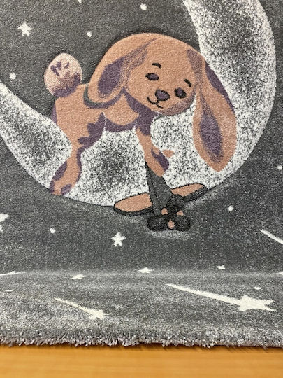 Koulis Carpets Kids Synthetic Rug Bunny Round 133cm 13mm