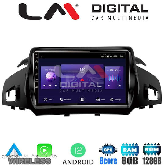 LM Digital Car Audio System for Ford Kuga / C-Max / Tourneo / Tourneo Courier 2013+ (Bluetooth/USB/AUX/WiFi/GPS/Apple-Carplay/Android-Auto) with Touch Screen 9"