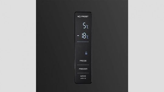 Inventor Fridge-Freezer 347lt Total NoFrost H193.5xW60xD66.5cm Black PSC1950NFLB