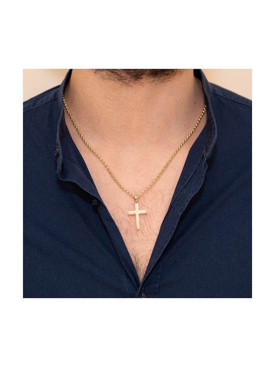 Skaras Jewels Men's Gold Cross 18K