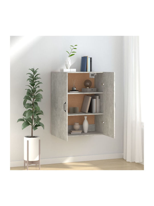 Cabinet Wall Grey Concrete 69.5x34x90cm