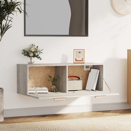 Кремаст Шкаф За Дневна От ПДЧ Сив 100x36.5x35см
