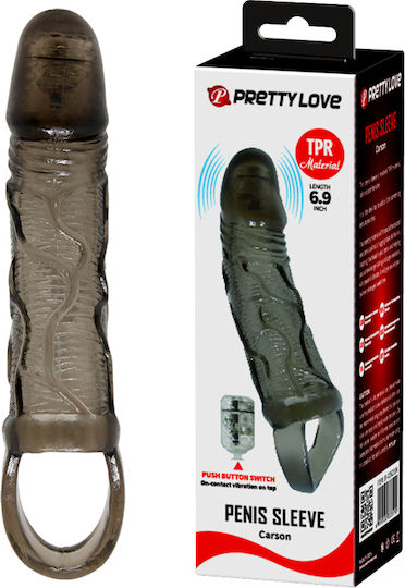 Pretty Love Carson Penis Extension Penis Sleeve Black 13.5cm