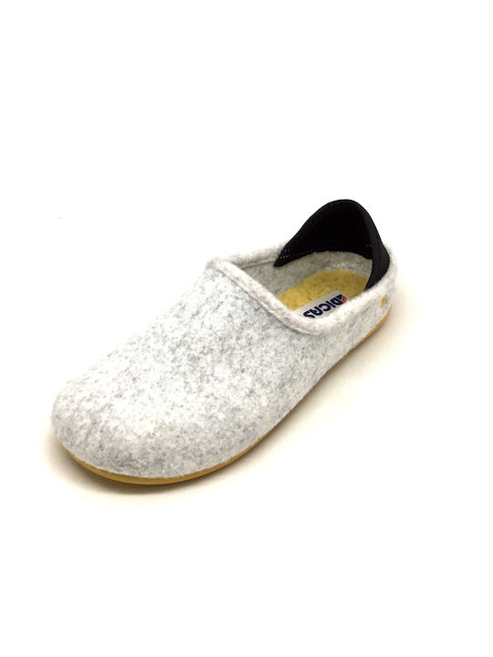 Dicas Closed-Back Women's Slippers In Gray Colour