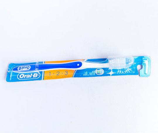 Oral-B 1-2-3 Clean Fresh In Between Zahnbürste Mittel Blau