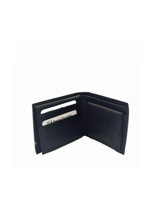 Sergio Tacchini Men's Leather Wallet Black