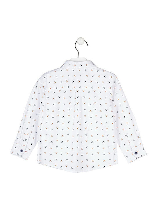 Kids Shirt Long Sleeve White