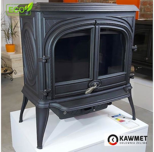Kawmet Premium Helios S8 Eco Fontă Soba pe lemne 13.9kW Negru