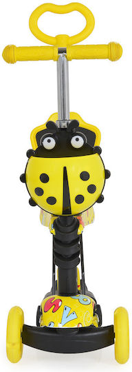 Moni Kids Scooter Lollipop 3-Wheel with Seat for 2+ Years Yellow