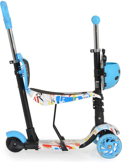 Moni Kids Scooter Lollipop 3-Wheel with Seat for 2+ Years Blue