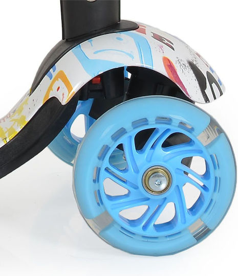 Moni Kids Scooter Lollipop 3-Wheel with Seat for 2+ Years Blue