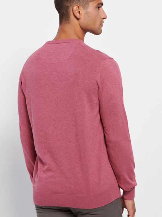 Garage Fifty5 Men's Long Sleeve Sweater Rose Wine