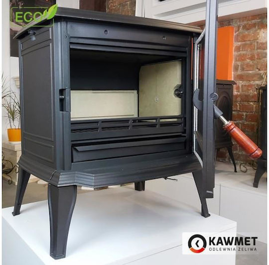 Kawmet Premium Athena S12 Eco Cast Iron Wood Stove 12.3kW Black