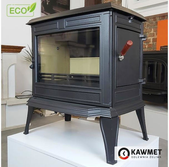 Kawmet Premium Athena S12 Eco Cast Iron Wood Stove 12.3kW Black