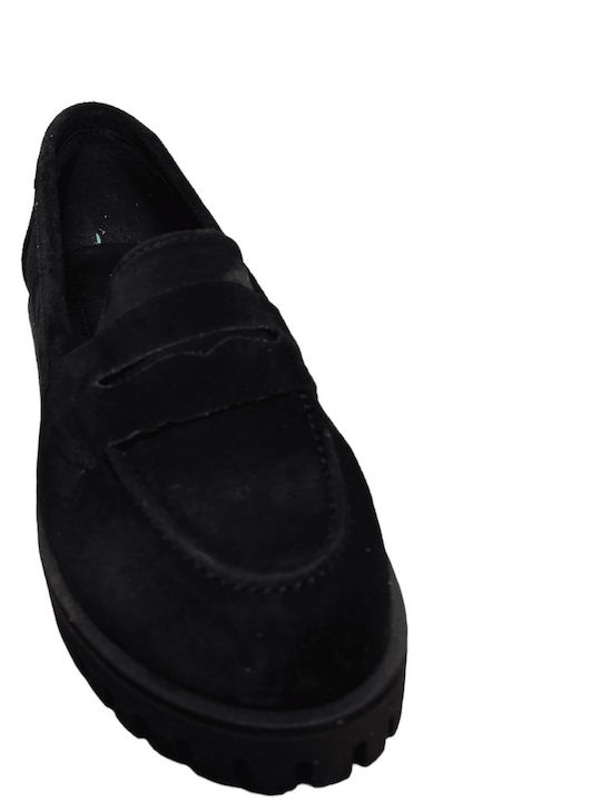 SUEDE LOAFERS 300/2 JUST PRIVE BLACK