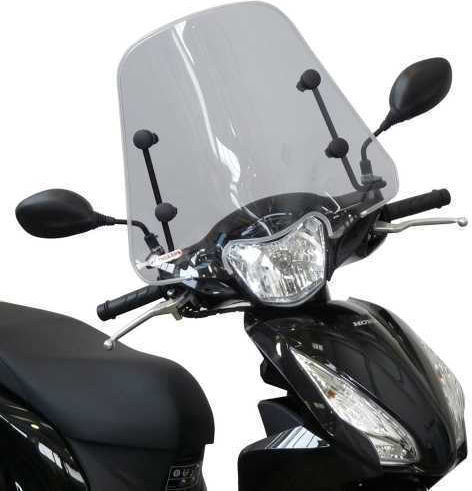 Fabbri Motorcycle Windshield & Windscreen Tinted Visor for Honda Vision 110 2017-2021 3213/LS