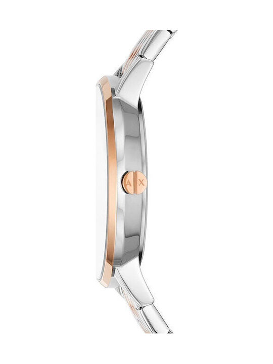 Armani Exchange Lady Ρολόι Μπαταρίας με Μεταλλικό Μπρασελέ Armani Exchange Lady Ρολόι Μπαταρίας με Μεταλλικό Μπρασελέ