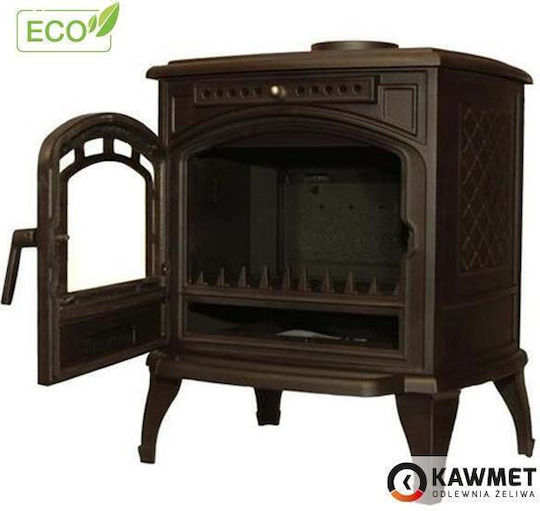Kawmet P7 Eco Μαντεμένια Ξυλόσομπα 9.3kW Μαύρη