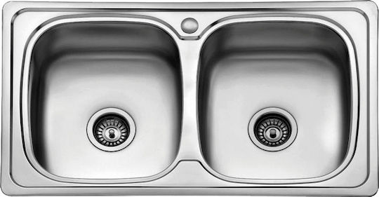 Boloco BL898 Ένθετος Inox Σατινέ Μ86xΠ50cm Ασημί
