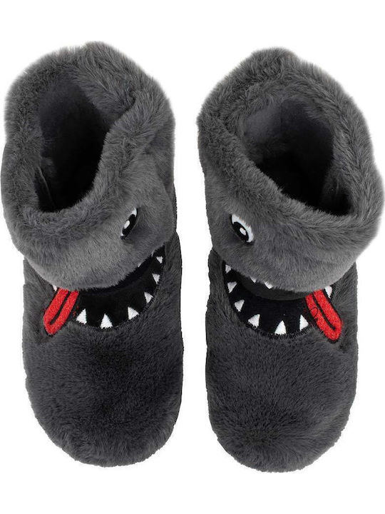 Kinderhausschuhe Stiefel Gray