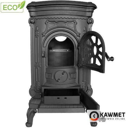 Kawmet P9 Eco Μαντεμένια Ξυλόσομπα 8kW Μαύρη