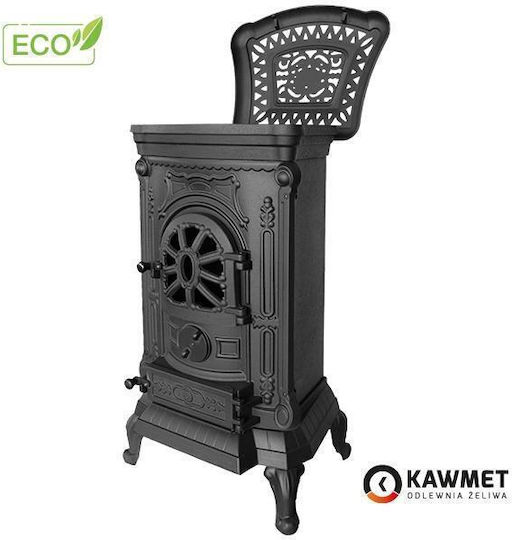 Kawmet P9 Eco Μαντεμένια Ξυλόσομπα 8kW Μαύρη