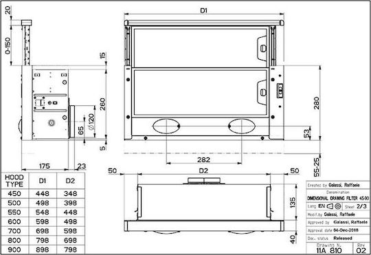 Faber Telescopic T3100 Inox Плъзгащ се аспиратор 60см Inox
