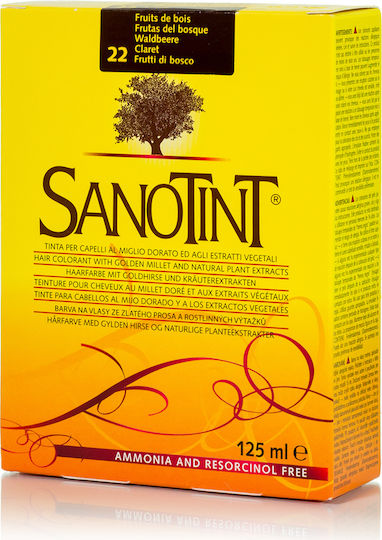 Sanotint Vopsea Clasică De Păr Fără Amoniac 22 Claret 125ml
