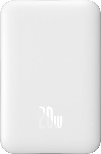 Baseus Magnetic Mini MagSafe Power Bank 10000mAh 20W με Θύρα USB-C Power Delivery Λευκό