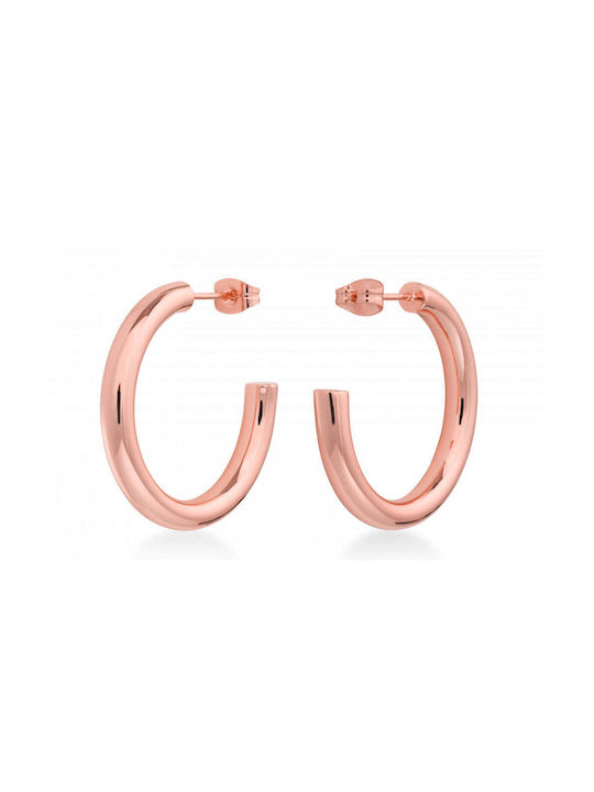 Rosefield Earrings Hoops made of Steel Gold Plated