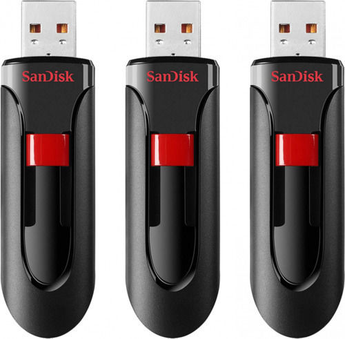 Sandisk Cruzer Glide 3pack 32GB USB 2.0 Stick Negru