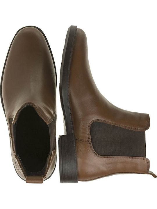 Leder Anatomisch Chelsea Herrenstiefel Tabac Braun
