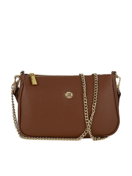 Leather Women's Bag Shoulder Tabac Brown