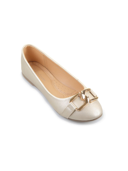 Pantofi de balerină DH1087.16 - FSHOES - GOLD