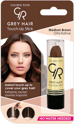 Golden Rose Gray Hair Touch Up Stick Stick de Păr fără amoniac 03 Medium Brown 5.2gr