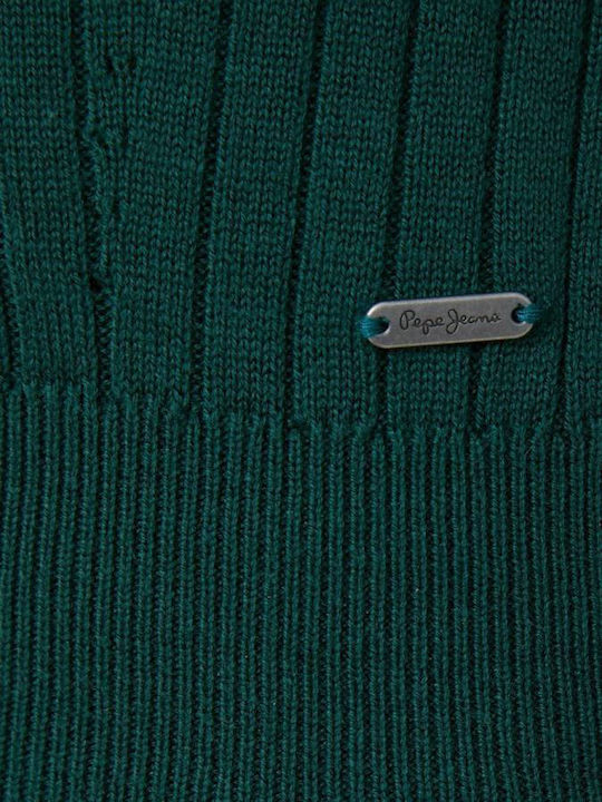 Babu Gestrickte Strickjacke für Damen mit Knöpfen Forestgrün